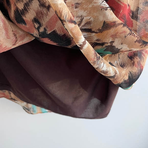 Multi coloured strapless midi dress - Picture 4 of 4